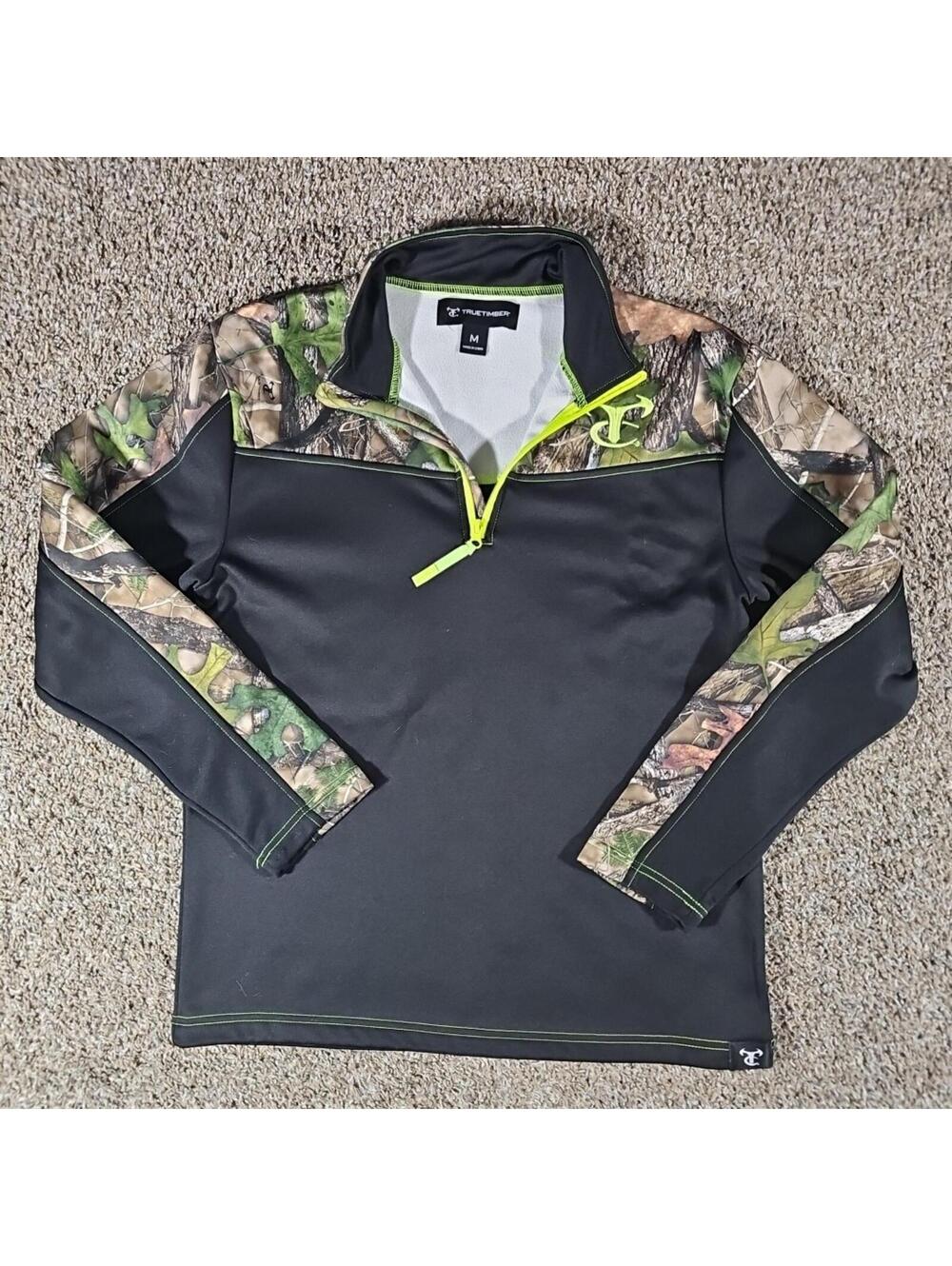 True Timber M Camo 1/4 Zip Sweatshirt